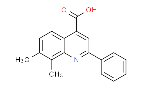 CAS No. 436096-53-6, 7,8-Dimethyl-2-phenylquinoline-4-carboxylic acid