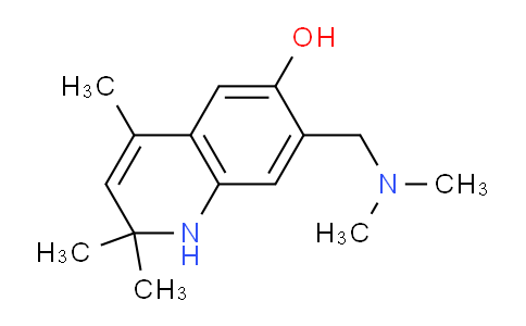 CAS No. 300690-44-2, 7-((Dimethylamino)methyl)-2,2,4-trimethyl-1,2-dihydroquinolin-6-ol