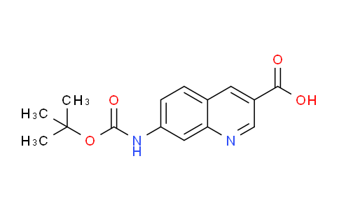 CAS No. 1416440-75-9, 7-((tert-Butoxycarbonyl)amino)quinoline-3-carboxylic acid