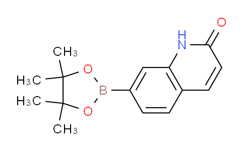 CAS No. 1219130-54-7, 7-(4,4,5,5-Tetramethyl-1,3,2-dioxaborolan-2-yl)quinolin-2(1H)-one
