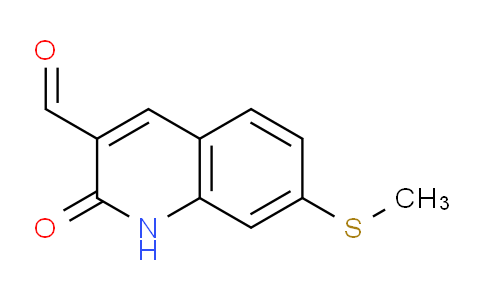 CAS No. 873300-63-1, 7-(Methylthio)-2-oxo-1,2-dihydroquinoline-3-carbaldehyde