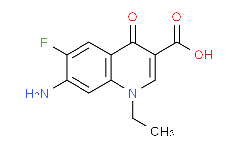 CAS No. 75001-63-7, 7-Amino-1-ethyl-6-fluoro-4-oxo-1,4-dihydroquinoline-3-carboxylic acid