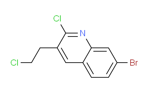CAS No. 948294-53-9, 7-Bromo-2-chloro-3-(2-chloroethyl)quinoline