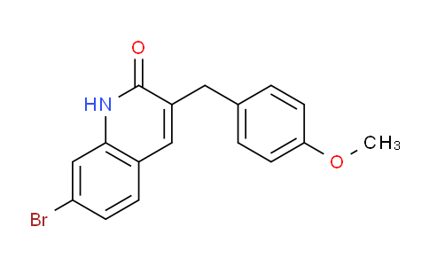 CAS No. 1449114-09-3, 7-Bromo-3-(4-methoxybenzyl)quinolin-2(1H)-one