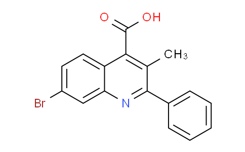 CAS No. 914654-51-6, 7-Bromo-3-methyl-2-phenylquinoline-4-carboxylic acid