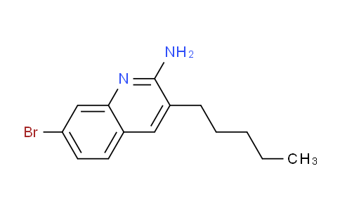 CAS No. 1809956-88-4, 7-Bromo-3-pentylquinolin-2-amine