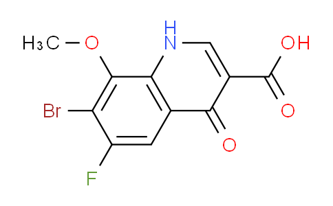 CAS No. 1956310-19-2, 7-Bromo-6-fluoro-8-methoxy-4-oxo-1,4-dihydroquinoline-3-carboxylic acid