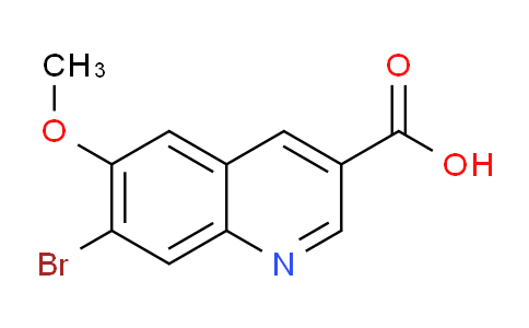 CAS No. 1403746-67-7, 7-Bromo-6-methoxyquinoline-3-carboxylic acid
