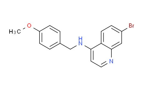 CAS No. 1864014-44-7, 7-Bromo-N-(4-methoxybenzyl)quinolin-4-amine