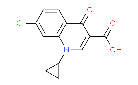 CAS No. 93110-13-5, 7-Chloro-1-cyclopropyl-4-oxo-1,4-dihydroquinoline-3-carboxylic acid
