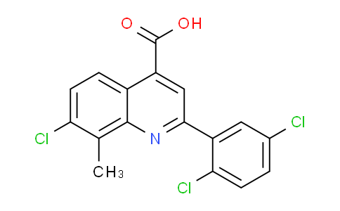 CAS No. 863437-96-1, 7-Chloro-2-(2,5-dichlorophenyl)-8-methylquinoline-4-carboxylic acid