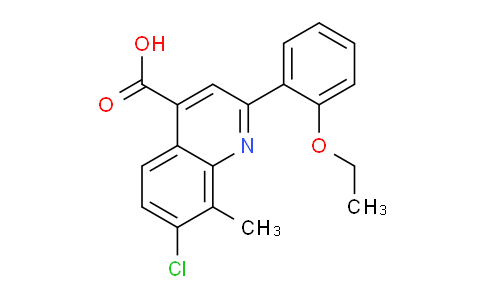 CAS No. 862713-31-3, 7-Chloro-2-(2-ethoxyphenyl)-8-methylquinoline-4-carboxylic acid