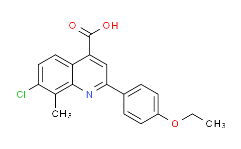 CAS No. 862713-30-2, 7-Chloro-2-(4-ethoxyphenyl)-8-methylquinoline-4-carboxylic acid