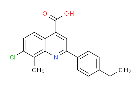 CAS No. 588711-30-2, 7-Chloro-2-(4-ethylphenyl)-8-methylquinoline-4-carboxylic acid