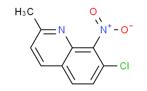 CAS No. 102653-55-4, 7-Chloro-2-methyl-8-nitroquinoline