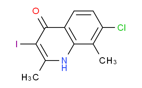 CAS No. 1330754-14-7, 7-Chloro-3-iodo-2,8-dimethylquinolin-4(1H)-one