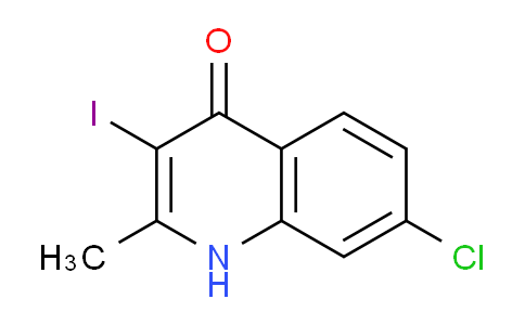CAS No. 1330753-24-6, 7-Chloro-3-iodo-2-methylquinolin-4(1H)-one
