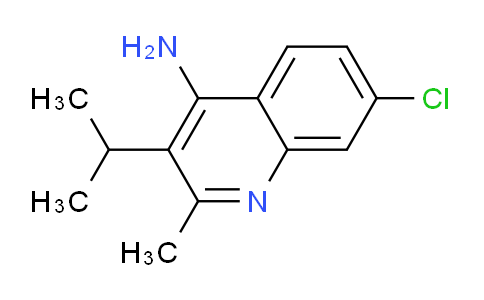 CAS No. 1710283-41-2, 7-Chloro-3-isopropyl-2-methylquinolin-4-amine