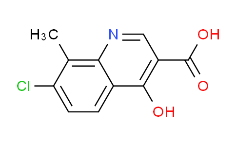 CAS No. 405923-50-4, 7-Chloro-4-hydroxy-8-methylquinoline-3-carboxylic acid