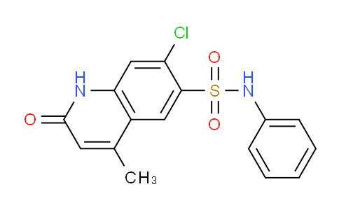 CAS No. 1222859-29-1, 7-Chloro-4-methyl-2-oxo-N-phenyl-1,2-dihydroquinoline-6-sulfonamide