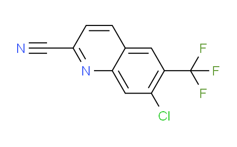 CAS No. 1375604-42-4, 7-Chloro-6-(trifluoromethyl)quinoline-2-carbonitrile