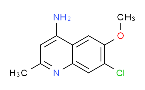 CAS No. 1315373-05-7, 7-Chloro-6-methoxy-2-methylquinolin-4-amine