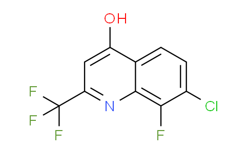 CAS No. 1150164-84-3, 7-Chloro-8-fluoro-2-(trifluoromethyl)quinolin-4-ol