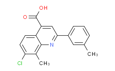 DY690731 | 725705-50-0 | 7-Chloro-8-methyl-2-(m-tolyl)quinoline-4-carboxylic acid
