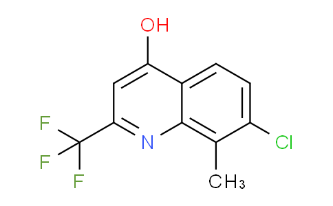 CAS No. 59108-10-0, 7-Chloro-8-methyl-2-(trifluoromethyl)quinolin-4-ol