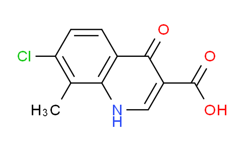 CAS No. 302949-00-4, 7-Chloro-8-methyl-4-oxo-1,4-dihydroquinoline-3-carboxylic acid