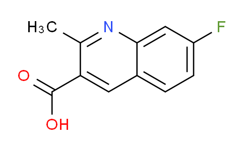 CAS No. 879361-44-1, 7-Fluoro-2-methylquinoline-3-carboxylic acid