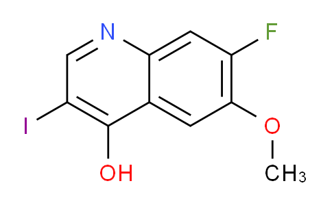 CAS No. 1595523-65-1, 7-Fluoro-3-iodo-6-methoxyquinolin-4-ol