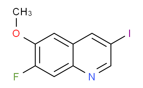 CAS No. 1823963-66-1, 7-Fluoro-3-iodo-6-methoxyquinoline