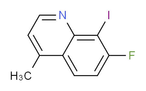 CAS No. 1420794-58-6, 7-Fluoro-8-iodo-4-methylquinoline