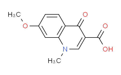 CAS No. 43170-75-8, 7-Methoxy-1-methyl-4-oxo-1,4-dihydroquinoline-3-carboxylic acid