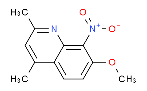 CAS No. 1378259-51-8, 7-Methoxy-2,4-dimethyl-8-nitroquinoline