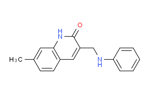 CAS No. 573696-33-0, 7-Methyl-3-((phenylamino)methyl)quinolin-2(1H)-one