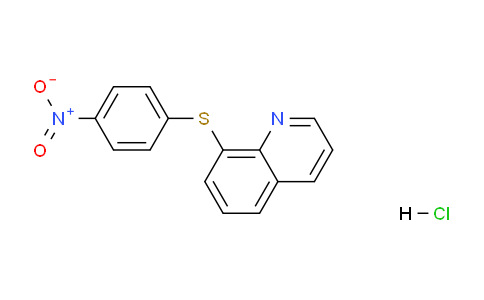 CAS No. 1873-66-1, 8-((4-Nitrophenyl)thio)quinoline hydrochloride