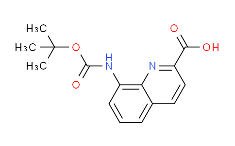 CAS No. 1023816-85-4, 8-((tert-Butoxycarbonyl)amino)quinoline-2-carboxylic acid