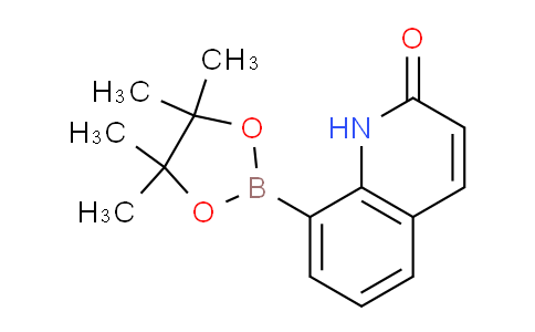 CAS No. 1219130-55-8, 8-(4,4,5,5-Tetramethyl-1,3,2-dioxaborolan-2-yl)quinolin-2(1H)-one