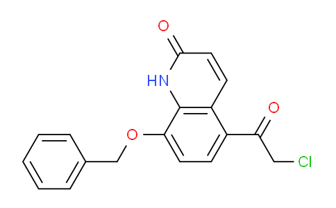 CAS No. 63404-86-4, 8-(Benzyloxy)-5-(2-chloroacetyl)quinolin-2(1H)-one