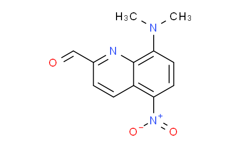 CAS No. 1023816-29-6, 8-(Dimethylamino)-5-nitroquinoline-2-carbaldehyde