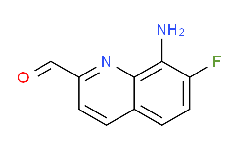 CAS No. 1420799-98-9, 8-Amino-7-fluoroquinoline-2-carbaldehyde