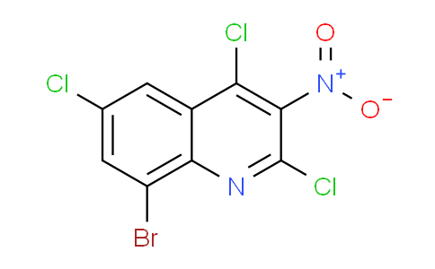 CAS No. 1447962-04-0, 8-Bromo-2,4,6-trichloro-3-nitroquinoline