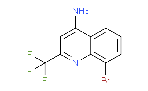 CAS No. 874818-02-7, 8-Bromo-2-(trifluoromethyl)quinolin-4-amine
