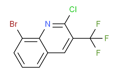 CAS No. 590372-03-5, 8-Bromo-2-chloro-3-(trifluoromethyl)quinoline