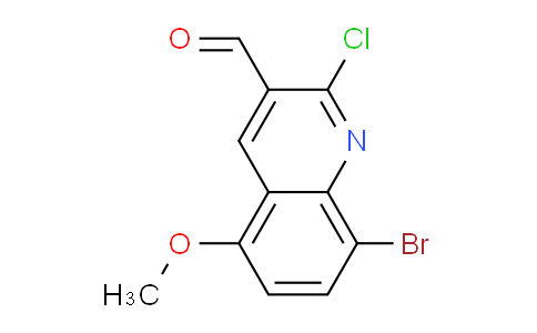 CAS No. 1259319-35-1, 8-Bromo-2-chloro-5-methoxyquinoline-3-carbaldehyde