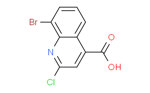 CAS No. 902743-27-5, 8-Bromo-2-chloroquinoline-4-carboxylic acid