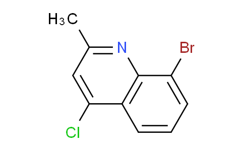CAS No. 1201-07-6, 8-Bromo-4-chloro-2-methylquinoline