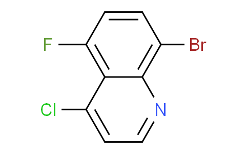 CAS No. 1065093-11-9, 8-Bromo-4-chloro-5-fluoroquinoline